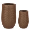 Bizzotto Vasi E Coprivasi>SET2 P.VASO RHOMBUS BOMB ALTO RUSTY