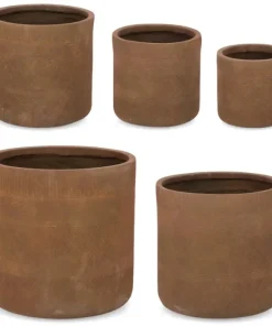 Bizzotto Vasi E Coprivasi>SET5 P.VASO RIGO CIL RUSTY