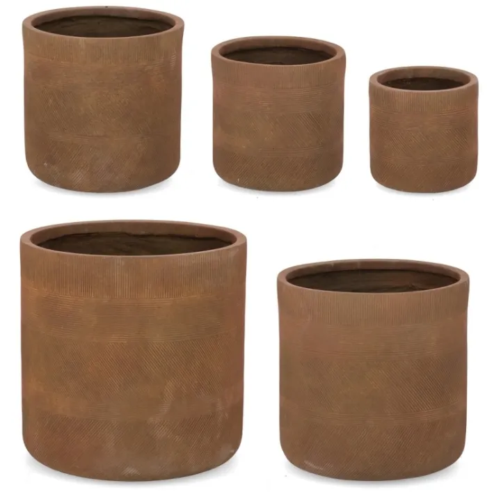 Bizzotto Vasi E Coprivasi>SET5 P.VASO RIGO CIL RUSTY