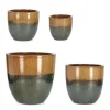 Bizzotto Vasi E Coprivasi>SET3 P.VASO THRAN MELANGE OCRA