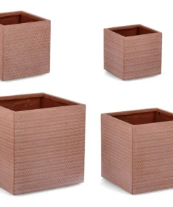 Bizzotto Vasi E Coprivasi>SET4 P.VASO TRESSAGE QU TERRACOTTA
