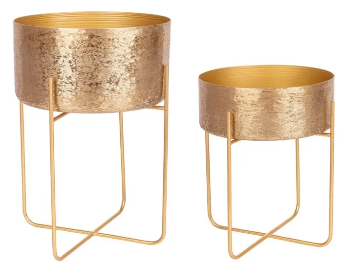 Bizzotto Coprivasi>SET2 P.VASO VARANASI STAND TO ORO