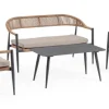 Bizzotto Salotti Completi>SET4 SALOTTO C-C JANDIA ANTRACIT/NATURAL