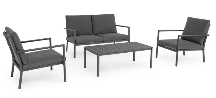 Bizzotto Salotti Completi>SET4 SALOTTO C-C KONNOR ANTRACITE CX23
