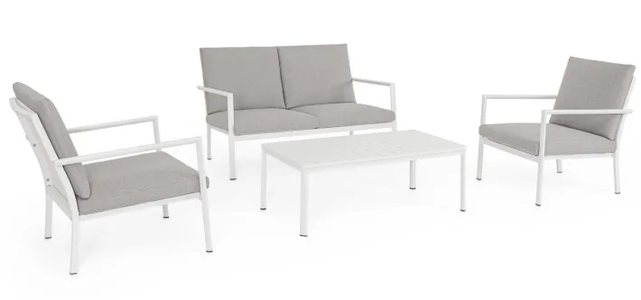 Bizzotto Salotti Completi>SET4 SALOTTO C-C KONNOR BIANCO CX21