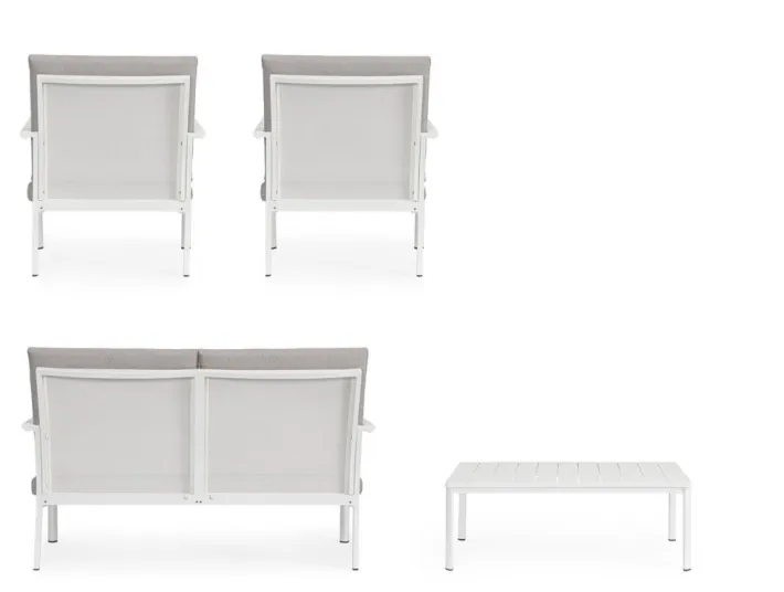 Bizzotto Salotti Completi>SET4 SALOTTO C-C KONNOR BIANCO CX21