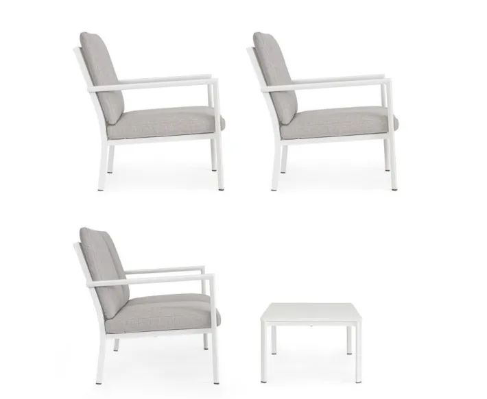 Bizzotto Salotti Completi>SET4 SALOTTO C-C KONNOR BIANCO CX21
