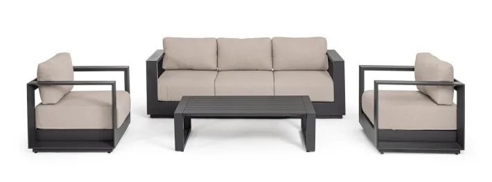 Bizzotto Salotti Completi>SET4 SALOTTO C-C MOSES ANTRACITE YK13