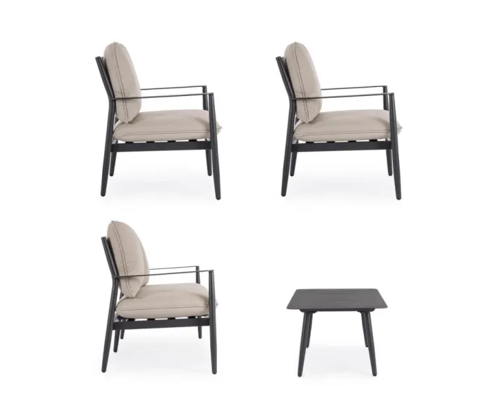 Bizzotto Salotti Completi>SET4 SALOTTO C-C NEBULA ANTRACITE YK13