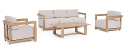 Bizzotto Salotti Completi>SET4 SALOTTO IN ALLUMINIO NATURALE- THESEUS