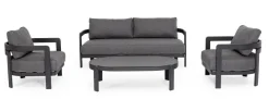 Bizzotto Salotti Completi>SET4 SALOTTO IN CORDA PER ESTERNO ANTRACITE WG21 - PRESLEY