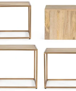 Bizzotto Tavolini>SET4 TAVOLINI IN LEGNO - JAIDEV