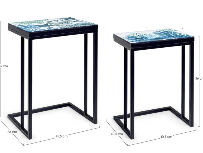 Bizzotto Tavolini>SET2 TAVOLINI IN METALLO K03 - REEF