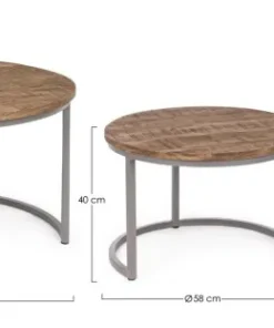 Bizzotto Tavolini>SET3 TAVOLINO - NARVIK
