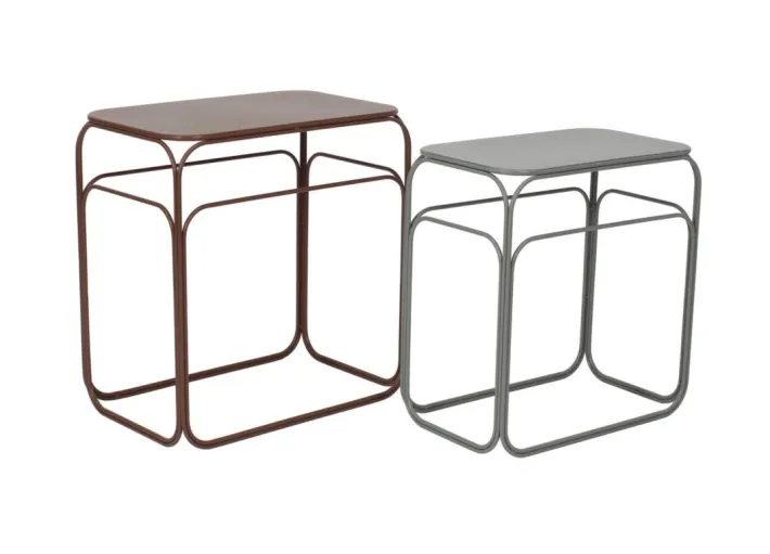 Bizzotto Tavolini>SET2 TAVOLINO CLARITY RETT