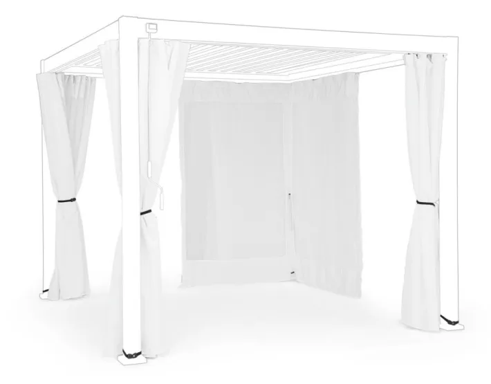 Bizzotto Pergole E Gazebo>SET4 TELI LAT+ZANZ PERGOLA OCEAN 3X3 BIA