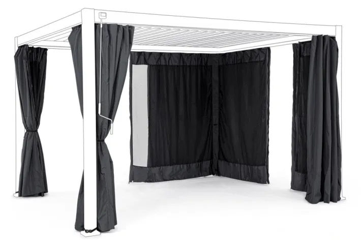 Bizzotto Pergole E Gazebo>SET4 TELI LAT+ZANZ PERGOLA OCEAN 3X4 ANT