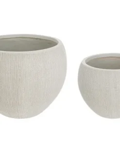 Bizzotto Vasi E Coprivasi>SET2 VASO BRUSH SFERA BEIGE