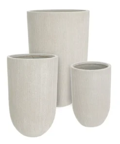 Bizzotto Vasi E Coprivasi>SET3 VASO BRUSH TO ALTO BEIGE