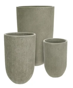 Bizzotto Vasi E Coprivasi>SET3 VASO BRUSH TO ALTO SALVIA