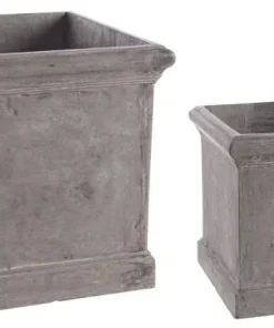 Bizzotto Vasi E Coprivasi>SET2 VASO CEMENT QU GRIGIO