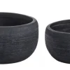 Bizzotto Vasi E Coprivasi>SET2 VASO GRAFFITI CIOTOLA NERO