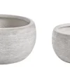 Bizzotto Vasi E Coprivasi>SET2 VASO GRAFFITI CIOTOLA BIANCO