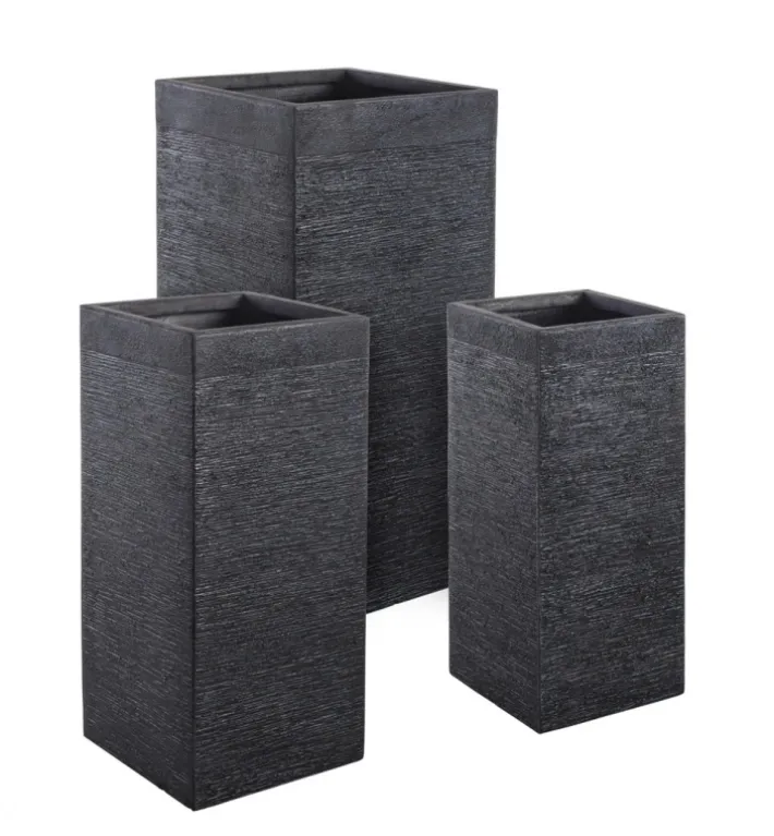 Bizzotto Vasi E Coprivasi>SET3 VASO GRAFFITI QU NERO ALTO