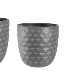 Bizzotto Vasi E Coprivasi>SET3 VASO PYRAMID BOMB ANTRACITE