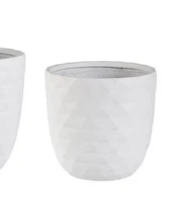 Bizzotto Vasi E Coprivasi>SET3 VASO PYRAMID BOMB BIANCO