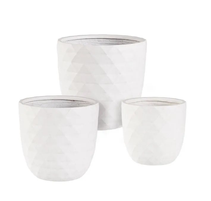 Bizzotto Vasi E Coprivasi>SET3 VASO PYRAMID BOMB BIANCO