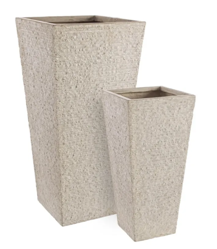 Bizzotto Vasi E Coprivasi>SET2 VASO ROCCIA QU ALTO SABBIA