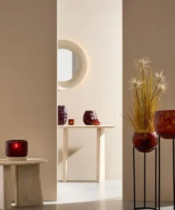 Bizzotto Vasi>SET2 VASO SAMPUR BORDEAUX
