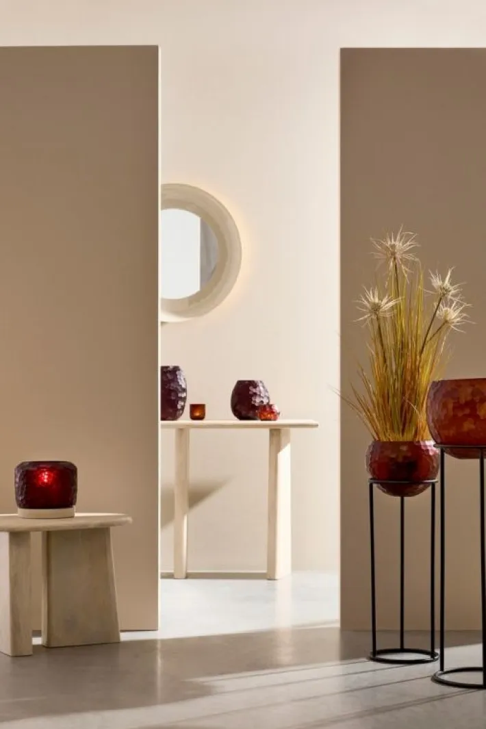 Bizzotto Vasi>SET2 VASO SAMPUR BORDEAUX