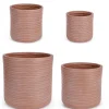 Bizzotto Vasi E Coprivasi>SET4 VASO TRESSAGE CIL TERRACOTTA