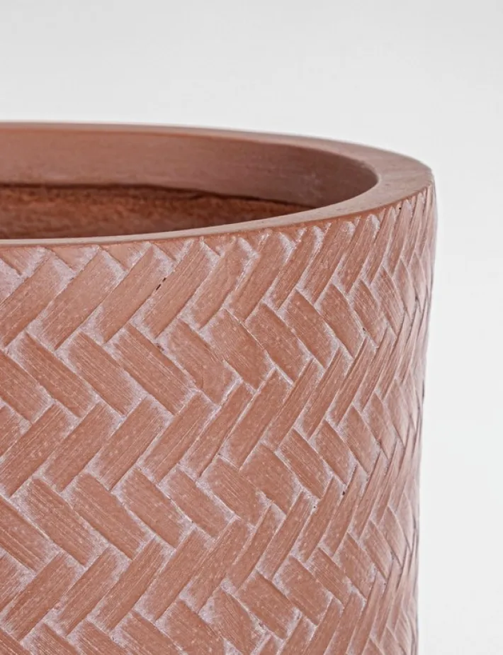 Bizzotto Vasi E Coprivasi>SET4 VASO TRESSAGE CIL TERRACOTTA