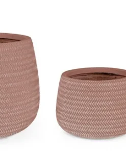 Bizzotto Vasi E Coprivasi>SET3 VASO TRESSAGE TO TERRACOTTA