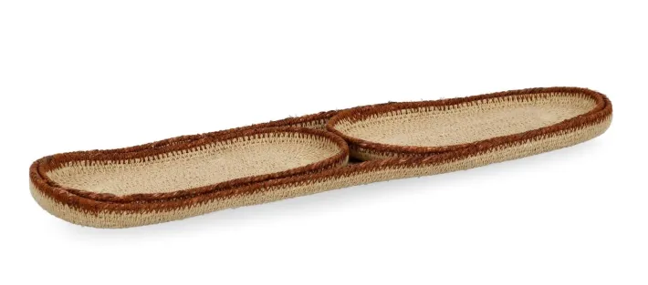 Bizzotto Ceste Decorative>SET3 VASSOIO DECORATIVO TUY NATUR MARRON