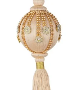 Bizzotto Pendagli>SFERA FRINGE BEIGE C-NAPPA D80
