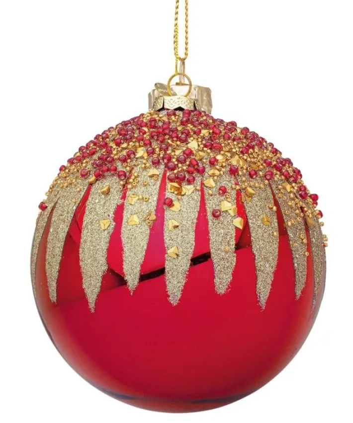 Bizzotto Sfere>SFERA VT FIREWORK ROSSO RV D80