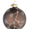 Bizzotto Sfere>SFERA VT FLORAL MARRONE D80