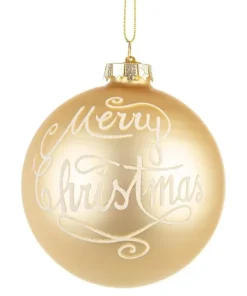 Bizzotto Sfere>SFERA VT MERRY CHRISTMAS CHAMPAGNE D80