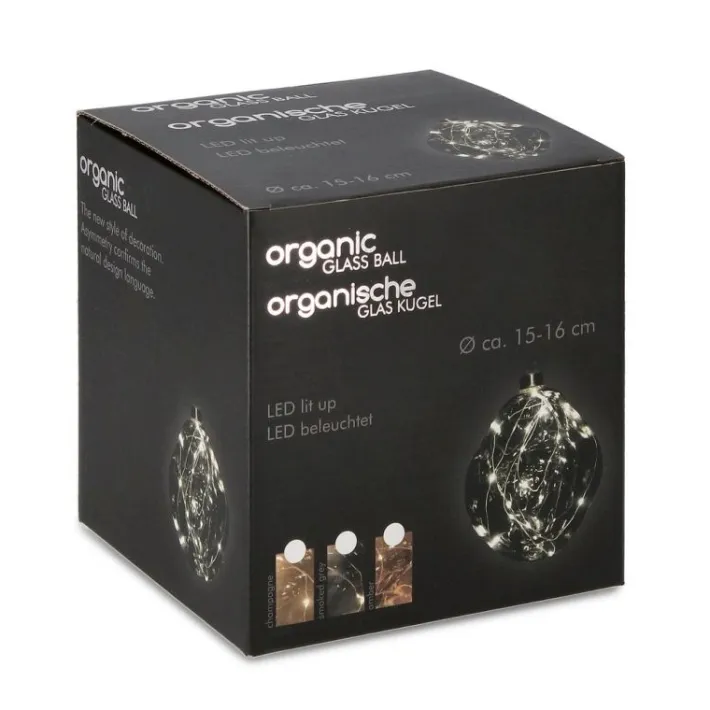 Bizzotto Sfere>SFERA VT ORGANIC GRIG-TRASP D150 C-LED