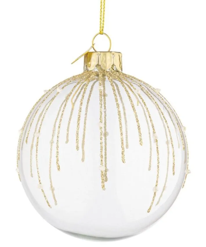 Bizzotto Sfere>SFERA VT SPARKLE TRASPARENTE D80