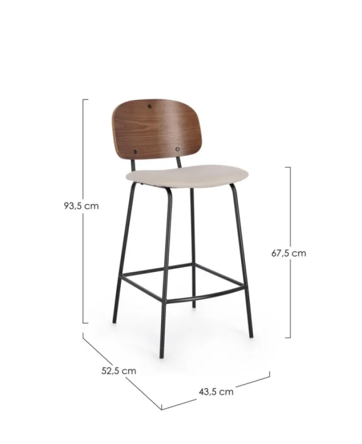 Bizzotto Sgabelli Bar>SGABELLO BAR BEIGE - SIENNA