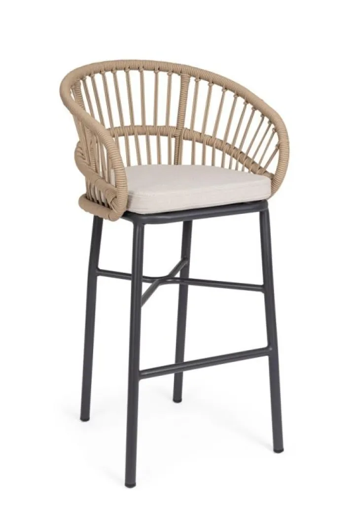Bizzotto Sgabelli>SGABELLO BAR C-C ODIVELAS BEIGE