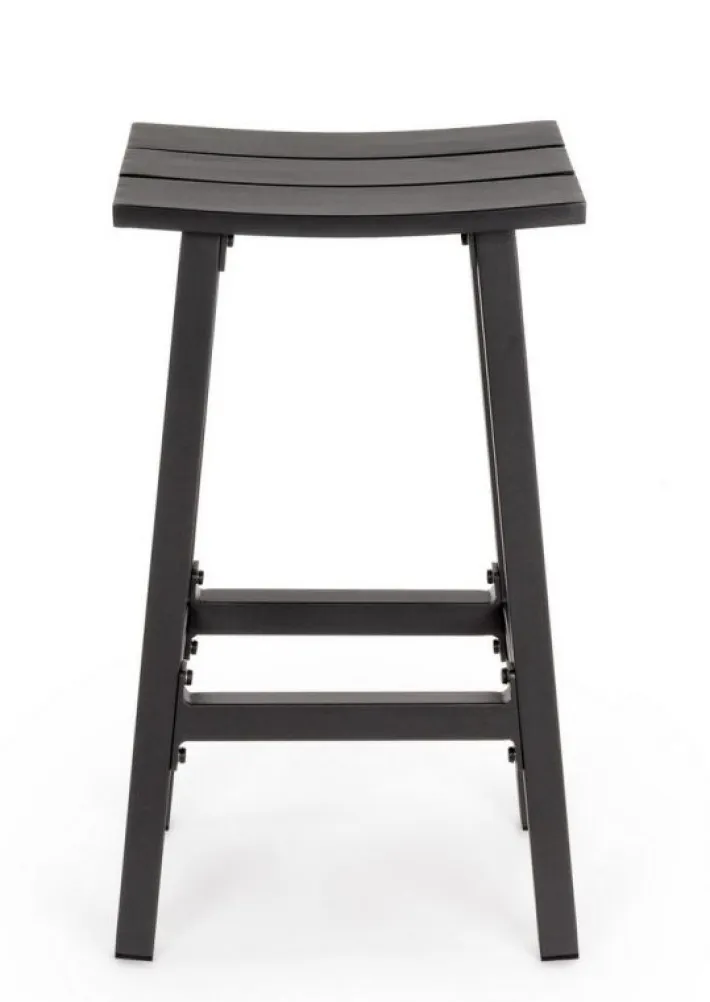 Bizzotto Sgabelli>SGABELLO BAR IN ALLUMINIO ANTRACITE YK13 - SKIPPER