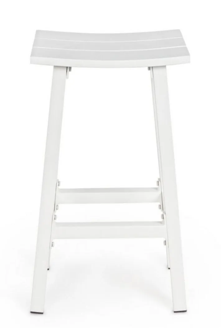 Bizzotto Sgabelli>SGABELLO BAR IN ALLUMINIO BIANCO YK11 - SKIPPER