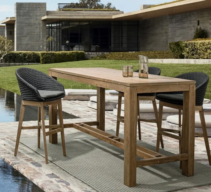 Bizzotto Sgabelli>SGABELLO BAR IN CORDA PER ESTERNO ANTRACITE - COACHELLA