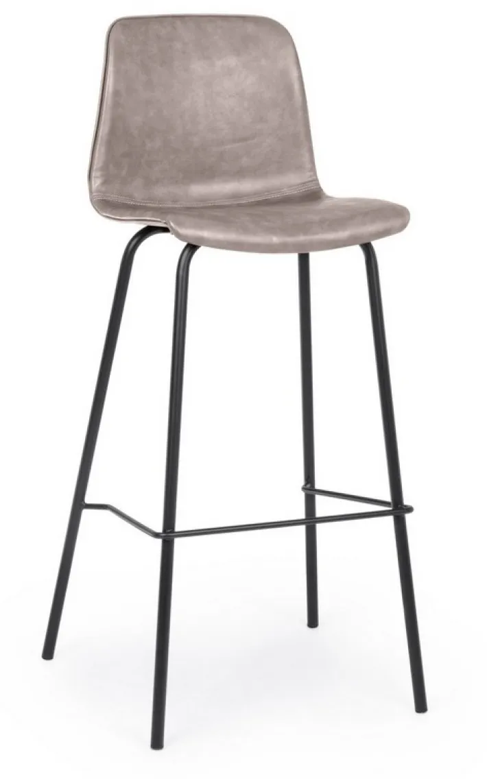 Bizzotto Sgabelli Bar>SGABELLO BAR IN ECOPELLE BEIGE - KYRA